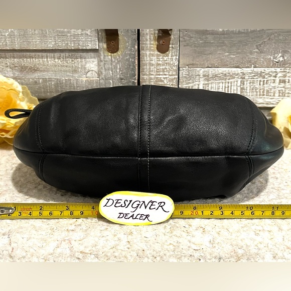 COACH Vintage Ergo Black Leather Hobo Shoulder Bag 12347 VGC! - Picture 9 of 12